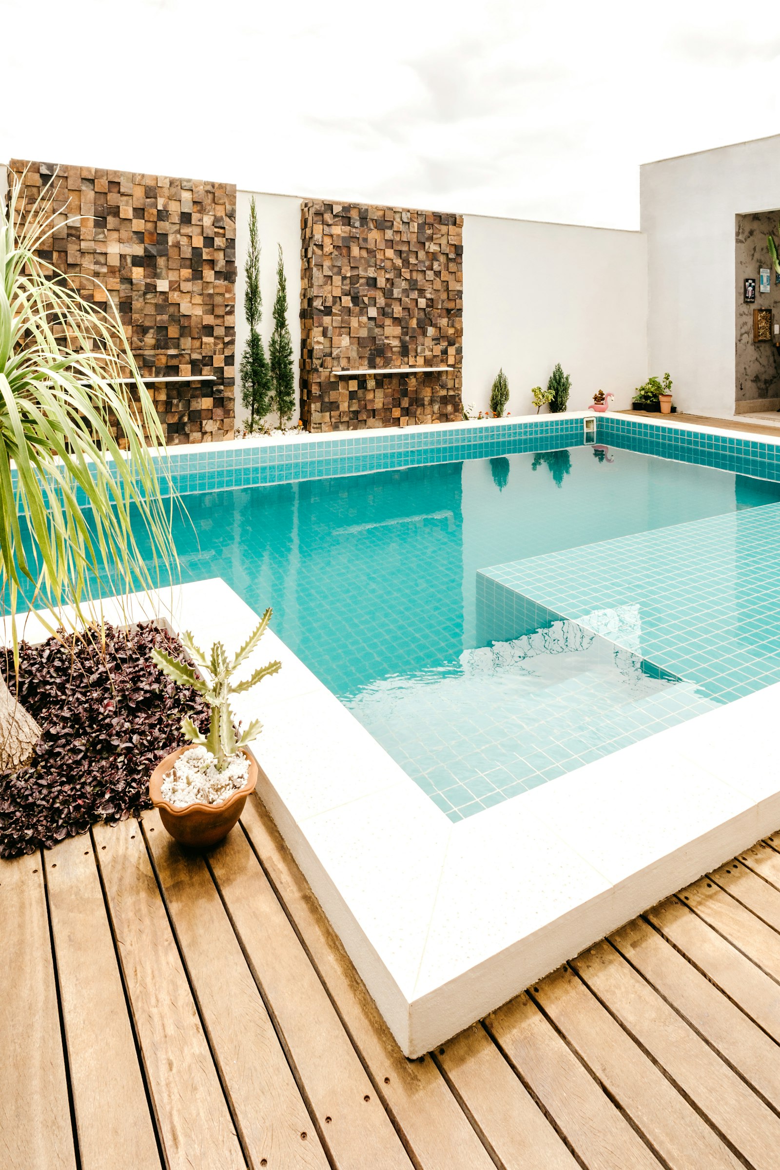 Pool excavation and construction start
